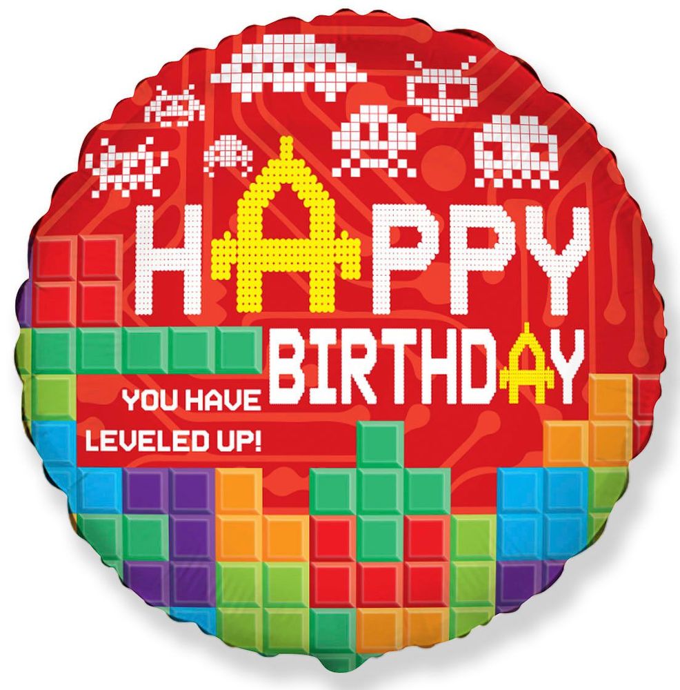 Круг Happy Birthday Leveled up