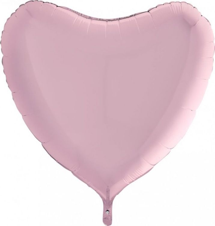 Сердце Розовый 36"