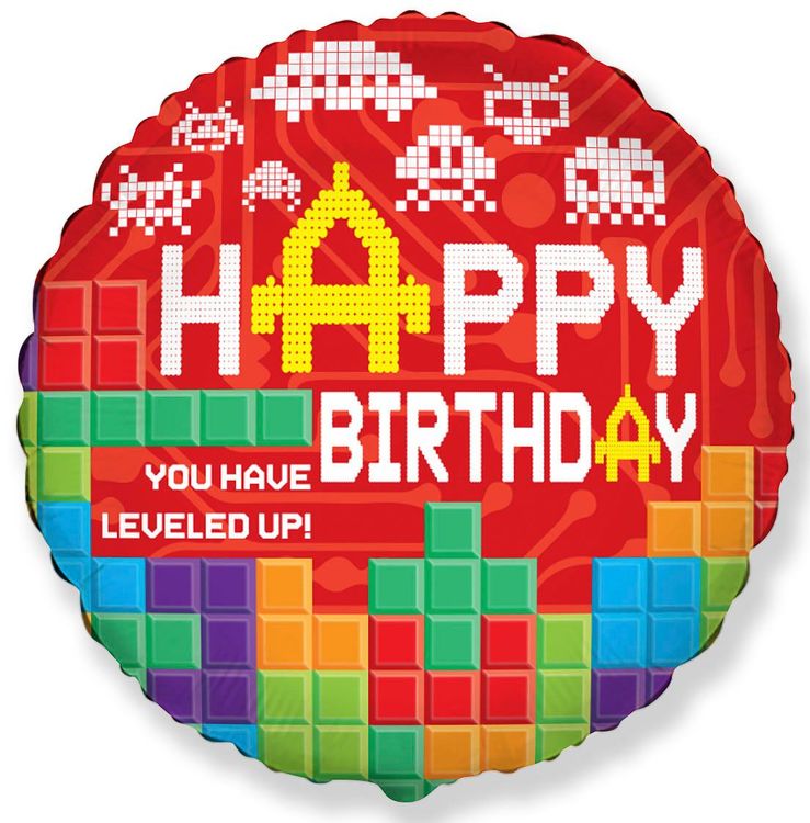 Круг Happy Birthday Leveled up