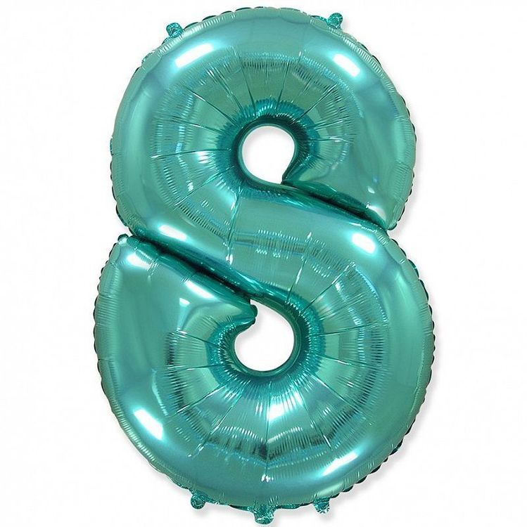 Цифра "8" Бирюзовый