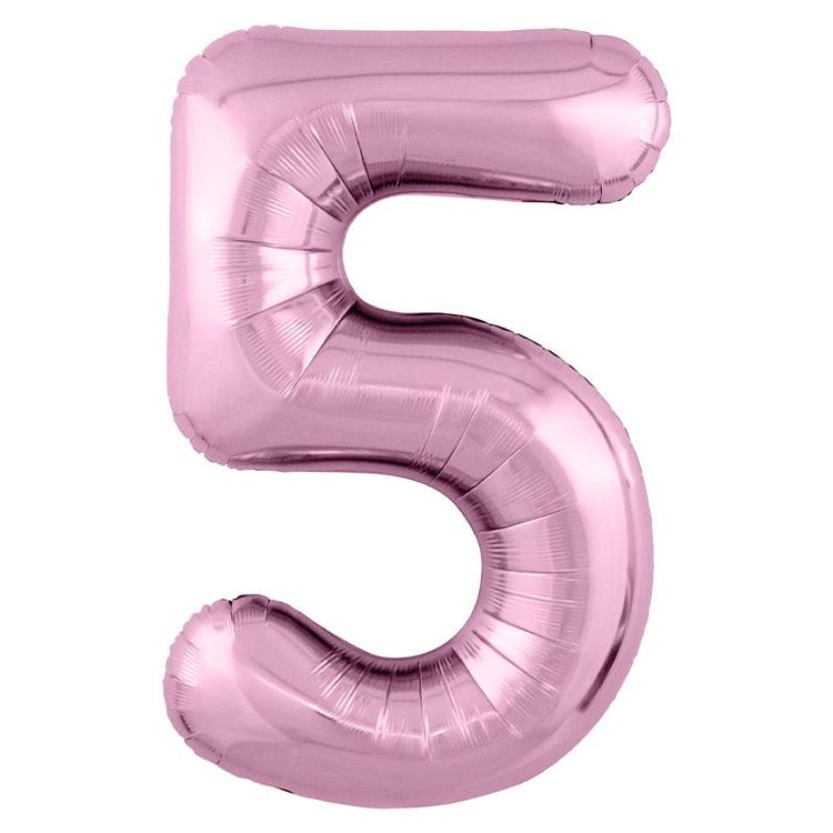 Цифра "5" розовый глянец