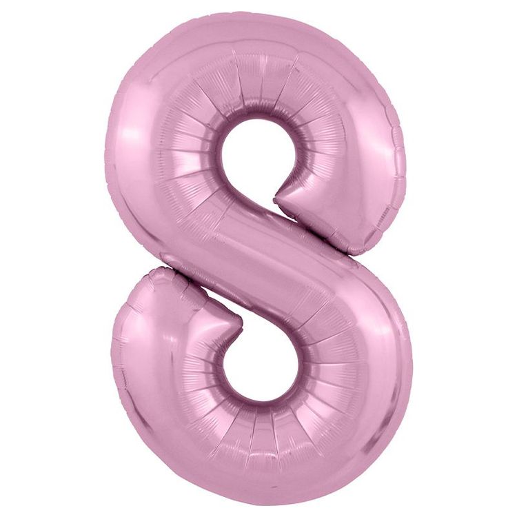 Цифра "8" розовый глянец