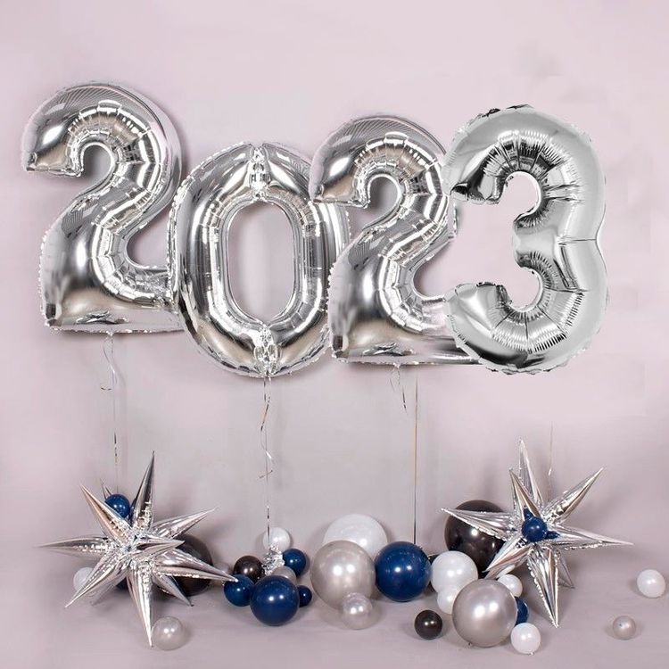Комплект цифр 2025 на Новый год