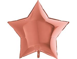 Звезда Розовое Золото 36"