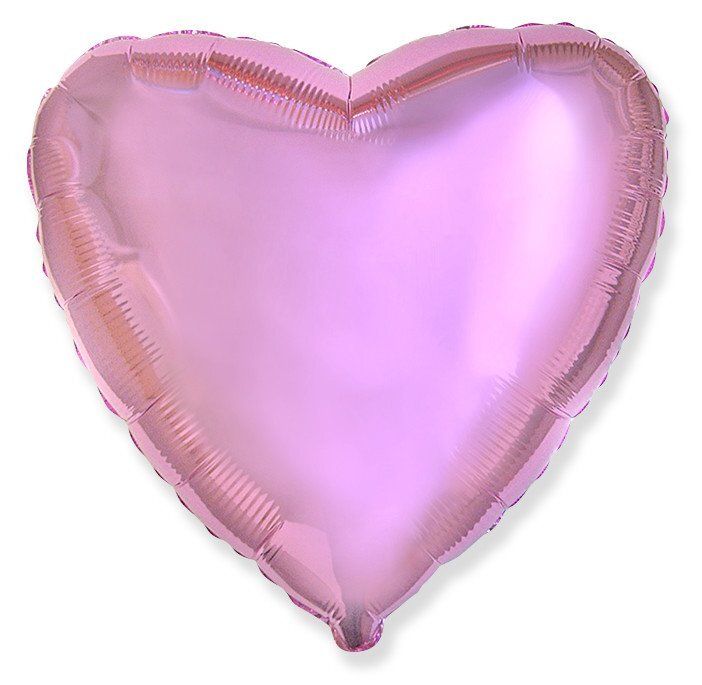 Сердце Розовый Нежный 30"