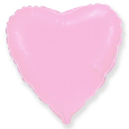 Сердце Розовый 30"