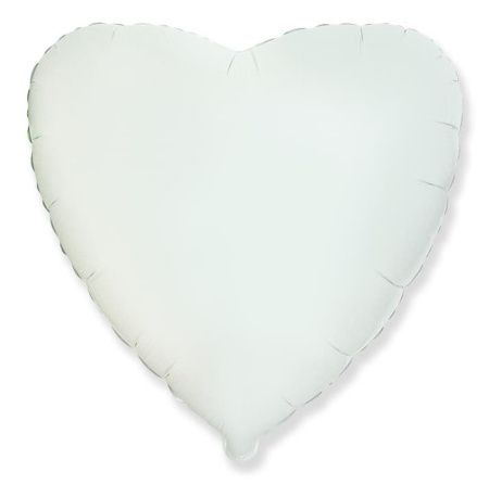 Сердце Белый 30"