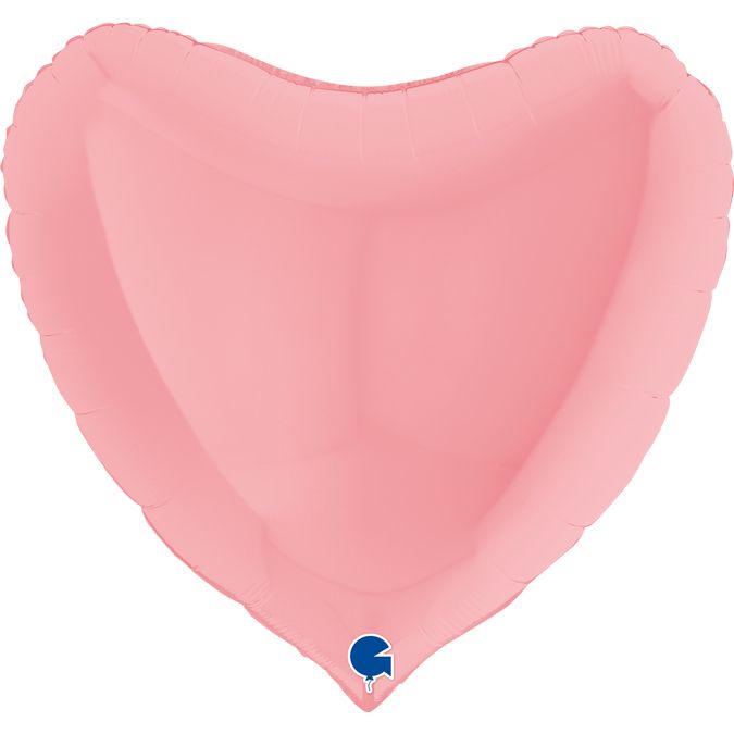 Сердце Розовый Макарунс 36"