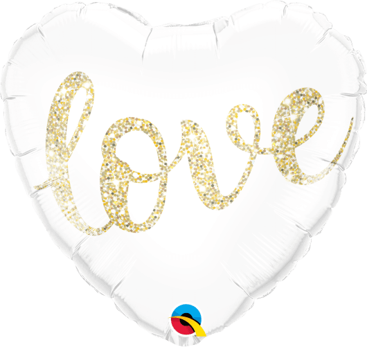 Сердце, Love, глиттер золото