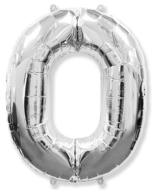 Цифра "0" серебро