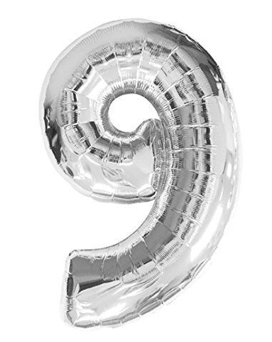 Цифра "9" серебро