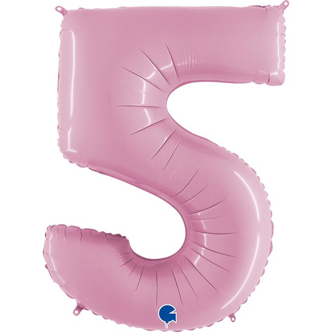 Цифра "5" розовый