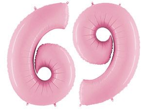 Цифра "6" розовый