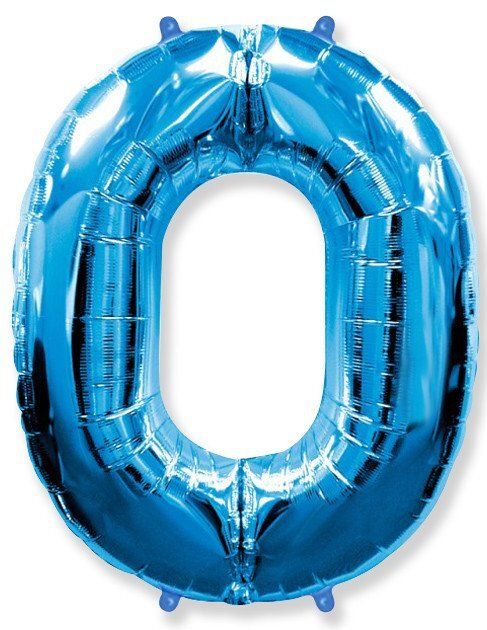 Цифра "0" Синий