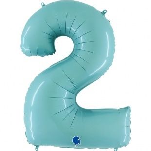 Цифра "2" Голубой