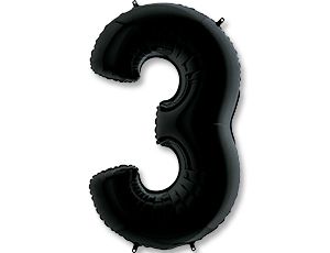 Цифра "3" Чёрный