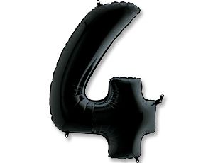 Цифра "4" Чёрный