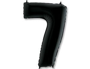 Цифра "7" Чёрный