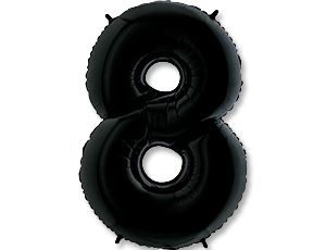 Цифра "8" Чёрный