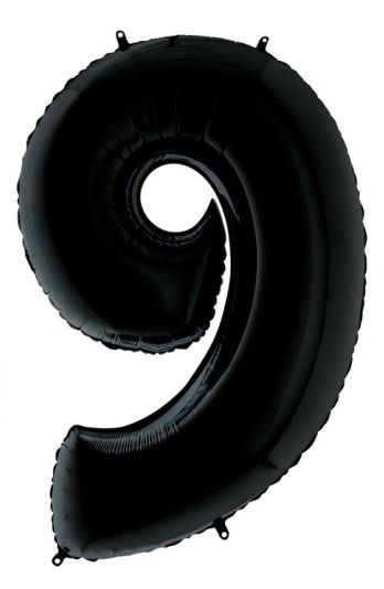 Цифра "9" Чёрный