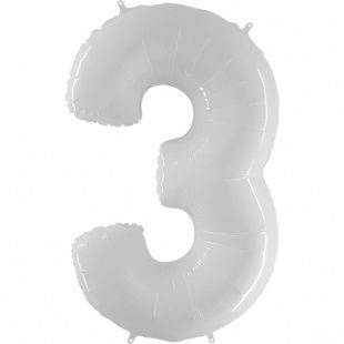 Цифра "3" Белый