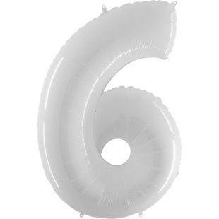 Цифра "6" Белый