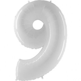 Цифра "9" Белый