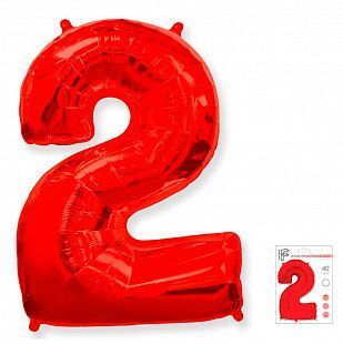 Цифра "2" красный