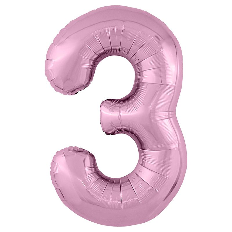 Цифра "3" розовый глянец