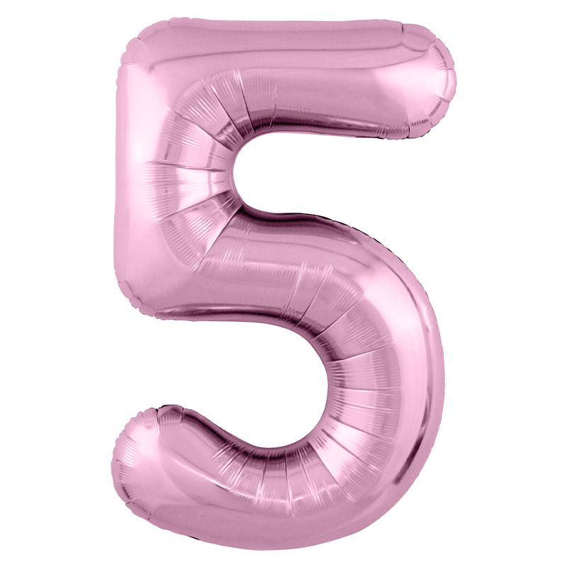 Цифра "5" розовый глянец